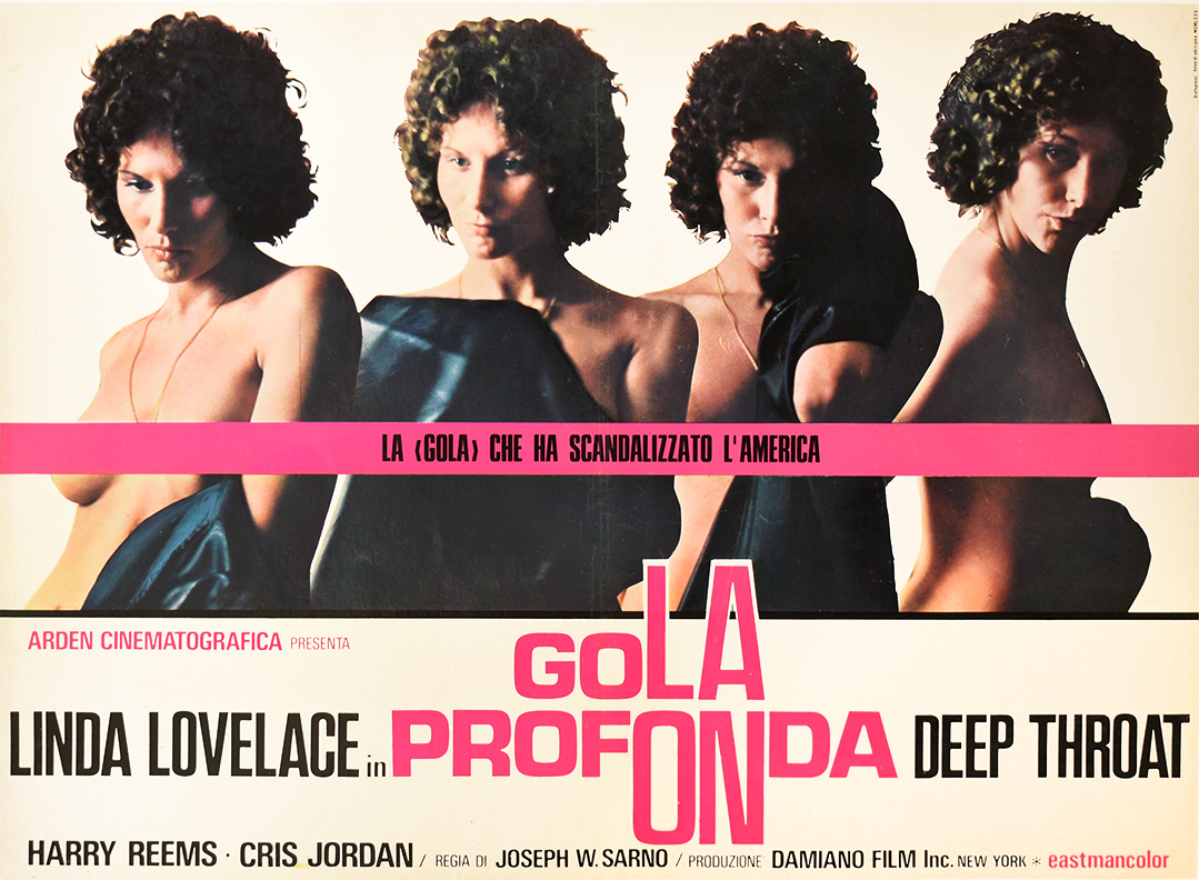 DEEP THROAT - LINDA LOVELACE. Original, vintage, poster by Anonymous