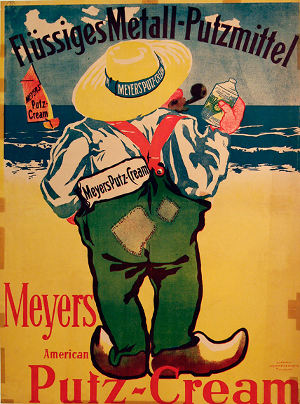 MEYERS AMERICAN PUTZ CREAM. Original, vintage, poster by Anonymous